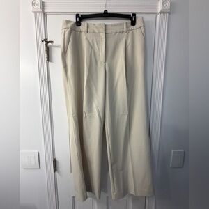 LOFT Cream Peyton Trousers